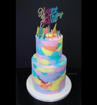 Missoni Theme Birthday Cake London